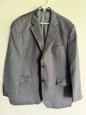Vintage Botany 500 Classic Men's Gray Blazer - Versatile Business Jacket